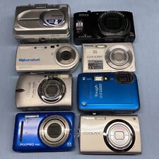 Oito (8) câmeras digitais para peças/reparo (Nikon Fuji Olympus Kodak Sony Canon), usado comprar usado  Enviando para Brazil