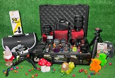 Canon EOS Rebel T7 18-55 mm + 75-300 mm cámara Pro DLX kit estuche filtros lentes ++ segunda mano  Embacar hacia Argentina