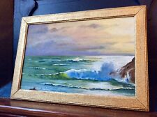 Used, Genuine 20thC IMPRESSIONIST Signed Oil Painting,Isle Of Wight Seascape,Old Frame for sale  Shipping to South Africa
