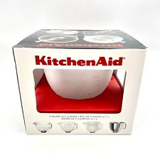 KitchenAid tigela de mistura de vidro fosco 12 xícaras 96 oz misturador de cabeça inclinável com tampa 5 quartos comprar usado  Enviando para Brazil