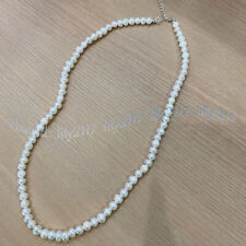 Elegant Real Natural White Freshwater Cultured Pearl Necklace 14-36'' 4-7mm for sale  Shipping to South Africa