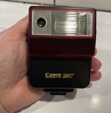 VTG 80’s Canon 244T Speedlite Camera Flash & Leather Case for sale  Shipping to South Africa