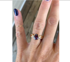 Natural Certified Alexandrite 14K Yellow Gold Polish Color Change Gemstone Ring for sale  Shipping to South Africa