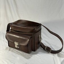 leather camera bag brown for sale  Santa Ana