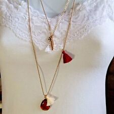 Layered necklace feather for sale  Eau Claire