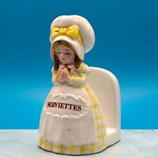 Used, Vintage 60s Giftcraft Ceramic Girl Serviette Napkin Holder Made in Japan for sale  Shipping to South Africa