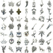 Pingentes de berloques antigos de prata para fazer joias brincos colares pulseiras comprar usado  Enviando para Brazil