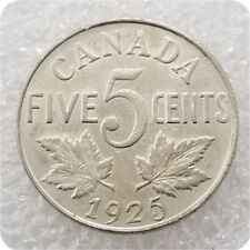 Dólar artesanal Canadá 1925 níquel 5 centavos cobre plata coleccionable segunda mano  Embacar hacia Argentina