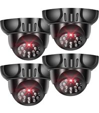 Dummy Security Camera, Fake Security Camera w/ One Red LED Light, Black (4 Pack), used for sale  Shipping to South Africa