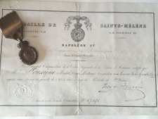 Diplôme authentique médaille d'occasion  Bagnoles-de-l'Orne