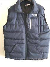 The North Face Down Insulated Dark Blue  Body Warmer Gilet Size M for sale  BIRMINGHAM