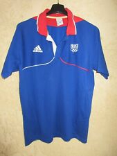 Polo équipe de FRANCE JEUX OLYMPIQUES ADIDAS shirt collection bleu 174 M d'occasion  Nîmes