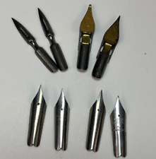 8 assorted calligraphy Dip Pen Nibs Speedball, Hunt, and Kerr used for sale  Shipping to South Africa
