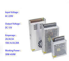 Interruptor de alimentación transformador de monitoreo LED AC 220V a CC 15V 2A-30A segunda mano  Embacar hacia Argentina