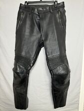 Pantalones de motocicleta Vanson Leathers talla 36 cuero perforado negros segunda mano  Embacar hacia Argentina