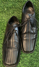 Mens black leather for sale  WIDNES