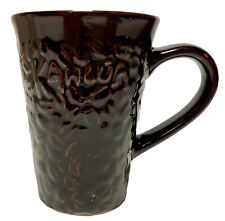 Caneca de café Kahlua antiga com design de grãos de café torrados em relevo padrão latte, usado comprar usado  Enviando para Brazil