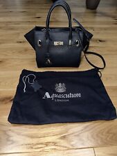 Aquascutum navy leather for sale  NORWICH