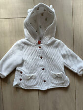 Used, WHITE ROSE GOLD HOODED JACKET 0-3M TED BAKER BABY GIRL PRAM COT NEWBORN PRETTY for sale  Shipping to South Africa