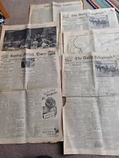 Vintage wwii newspapers for sale  BEDFORD