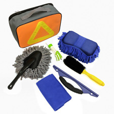 Kit de escova para detalhamento de carro 7 peças ferramenta de limpeza de lacuna de roda interna automática com bolsa de armazenamento, usado comprar usado  Enviando para Brazil