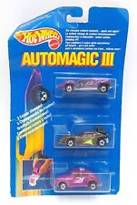Usado, Coche vintage 1989 Hot Wheels Automagic III paquete de 3/Mattel 7285, embalaje original segunda mano  Embacar hacia Argentina