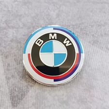 2PCS For BMW 50th Anniversary Front Hood & Rear Trunk 82mm &74mm Badge Emblem for sale  Shipping to South Africa