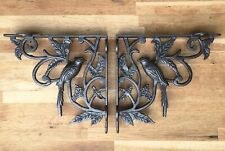 Used, A pair of antique Victorian exotic bird brackets cast iron shelf bracket for sale  Shipping to Ireland