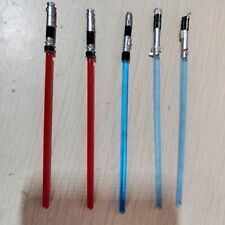 5 peças armas espadas sabre de luz azul e vermelho Star Wars escala 1:12 para boneco de 6" comprar usado  Enviando para Brazil