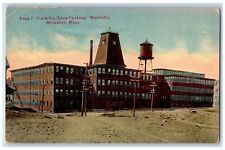 1914 Fred F. Field Co. fábrica de zapatos montello Brockton Massachusetts MA postal, usado segunda mano  Embacar hacia Argentina