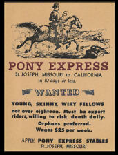 Pony express riders for sale  Parkville
