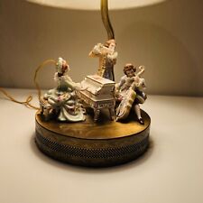 Used, Dresden Lamp Playing Music 19th Century Piano Flute Cello Porcelain Figurine for sale  Shipping to South Africa