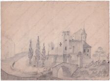 Disegno matita castello usato  Cremona