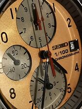 Seiko 7T52-6A10 Speedmaster SBBT007 Vintage Watch Chronograph Salmon Panda 1991 na sprzedaż  PL