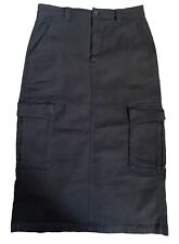 Cargo Midi Skirt “TNA Supply” By Aritzia Size 8 Black Thick Cotton W 30 L 31 for sale  Shipping to South Africa