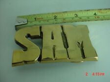 Solid brass name for sale  Seattle