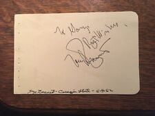 Tony bennett autograph for sale  Palmerton
