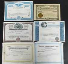 Vintage share certificates. for sale  COLCHESTER