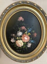 Oil canvass floral for sale  BEDWORTH