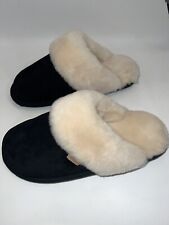 Sheepskin navy slippers for sale  UK