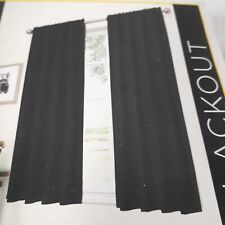 2 Pack Eclipse Samara Blackout 1 Rod Pocket Panel 42x63" 107x160cm Curtains for sale  Shipping to South Africa