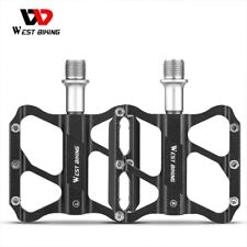 Pedales para bicicleta CNC WEST BIKING de aluminio 3 rodamientos eje Cr-Mo pedales para bicicleta de carretera segunda mano  Embacar hacia Argentina