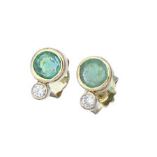 Earrings emerald brilliant for sale  Shipping to Ireland