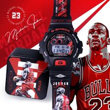 Reloj Michael Jordan Negro Personalizado G Shock Chicago DW 6900 segunda mano  Embacar hacia Argentina