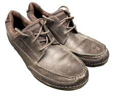 Usado, Sapato Masculino Rockport Adidas Adiprene Couro Marrom Escuro Casual Tamanho 11.5 comprar usado  Enviando para Brazil