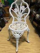 Antiga cadeira bistrô de alumínio fundido pesado, estilo vitoriano comprar usado  Enviando para Brazil