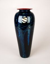 Rick Satava Wisteria Harvest Moon Art Glass Vase Large 14" Signed for sale  Shipping to South Africa