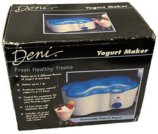 Máquina de iogurte elétrica Deni 5600 1 quarto branca nova caixa aberta seis frascos de vidro de 6 oz comprar usado  Enviando para Brazil