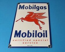 Used, VINTAGE MOBIL GASOLINE PORCELAIN GAS OIL SERVICE STATION PUMP PEGASUS SIGN for sale  Shipping to Canada
