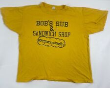 Camiseta Vintage Rara "Bobs Sub And Sandwich Shop" Ponto Único XL Clarion, PA comprar usado  Enviando para Brazil